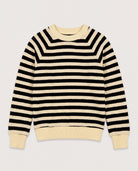 Ivory Black Stripe $|& SEAS Brisa Raglan Striped Long Sleeve Top - Hanger Detail