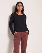 Black $|& Herizon Campfire Thermal Top - SOF Front