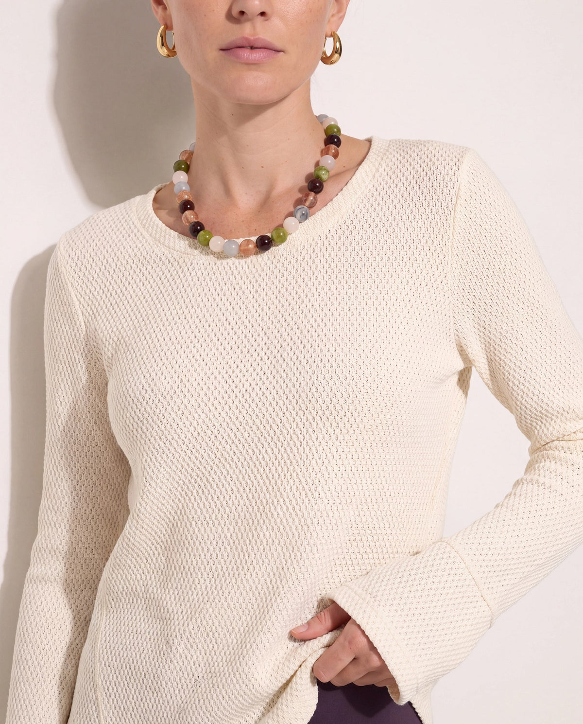 Cream $|& Herizon Campfire Thermal Top - SOF Full Front