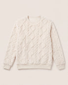 Cream $|& SEAS Selena Pattern Sherpa Pullover - Hanger Detail