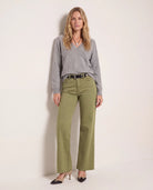 Heather Grey $|& SEAS Madelyn V-Neck Sweater - UGC On Fig