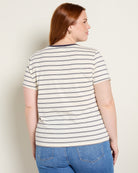 Jean Blue Stripe $|& Thread & Supply Asher Tee - SOF Back