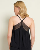 Black $|& SEAS Cara lace Trim Cami - SOF Back