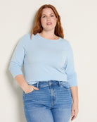 Ash Blue $|& Thread & Supply Stacy Top - SOF Front