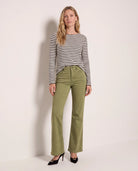 Cream Black $|& SEAS Frances Striped Long Sleeve Top - UGC On Fig