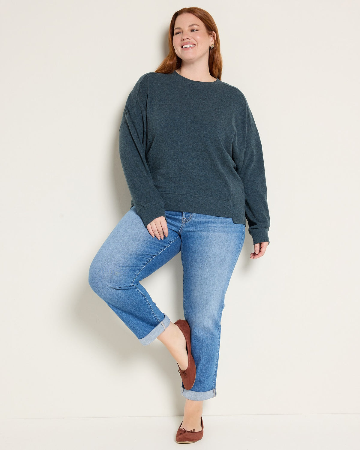 Teal Heather $|& Thread & Supply Jasse Top - UGC On Fig