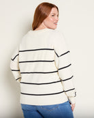 Ivory Black Stripe $|& Thread & Supply Brianna Pullover - SOF Back