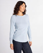 Ash Blue $|& Thread & Supply Stacy Top - Hanger Front