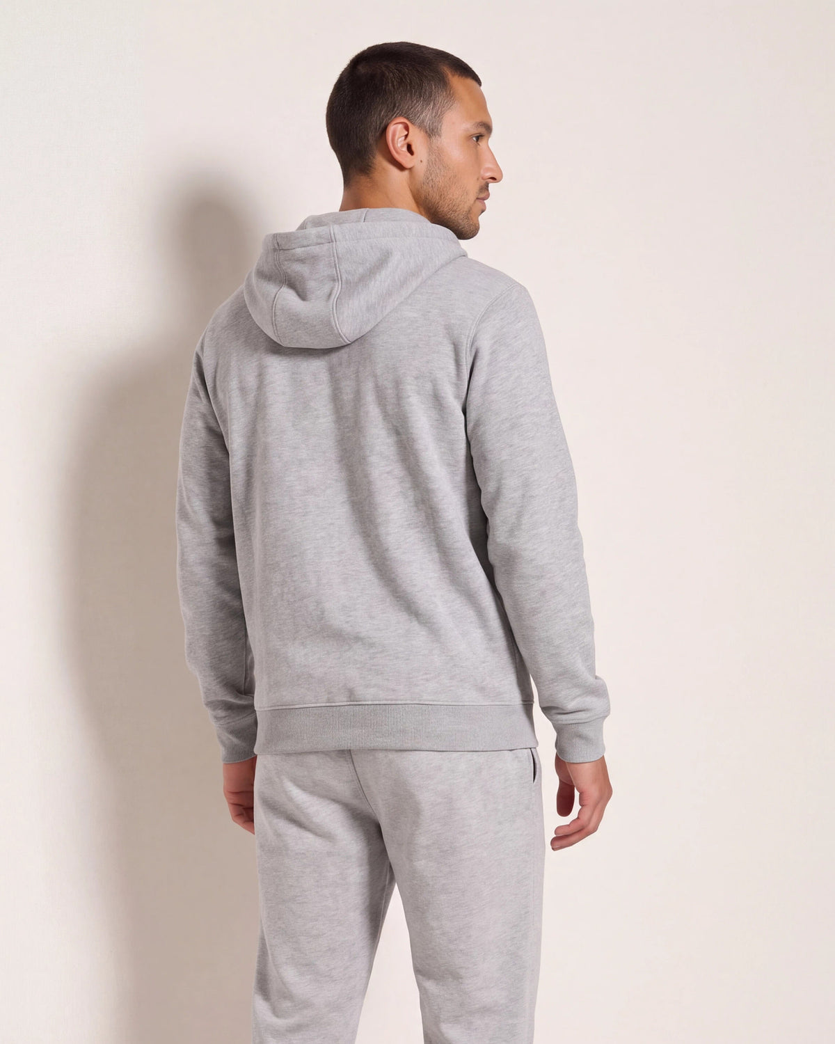 Heather Grey $|& SDOS Core Zip Hoodie - SOF Back