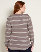 Taupe Multi Stripe $|& Thread & Supply Stacy Stripe Top - SOF Back