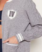 Heather Grey $|& Interval Off Duty "Alpine Social" Sweater Jacket - SOF Detail