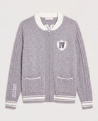 Heather Grey $|& Interval Off Duty "Alpine Social" Sweater Jacket - Hanger Back