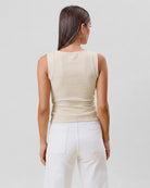 Ecru $|& ABLE Modern Asymmetrical Top - Hanger Side