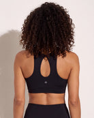 Black $|& True Bliss True Bliss Long Line Bra - SOF Back