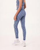 Sea Glass $|& Cream Yoga Aria 7/8 Length Legging - Hanger Side