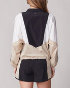Black $|& Thrive Société Seamed Jacket - Hanger Side