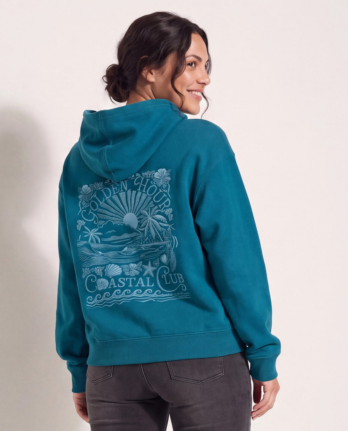 Laurel $|& SEAS Ryder "Golden Hour" Graphic Hoodie - SOF Back