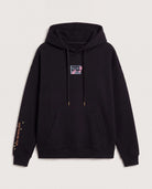 Black $|& SEAS Ryder "Greetings From Paradise" Graphic Hoodie - Hanger Detail