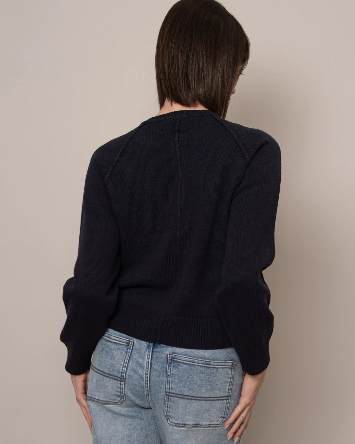 Dark Storm $|& RD Style Akleja Henley Pullover - Hanger Side
