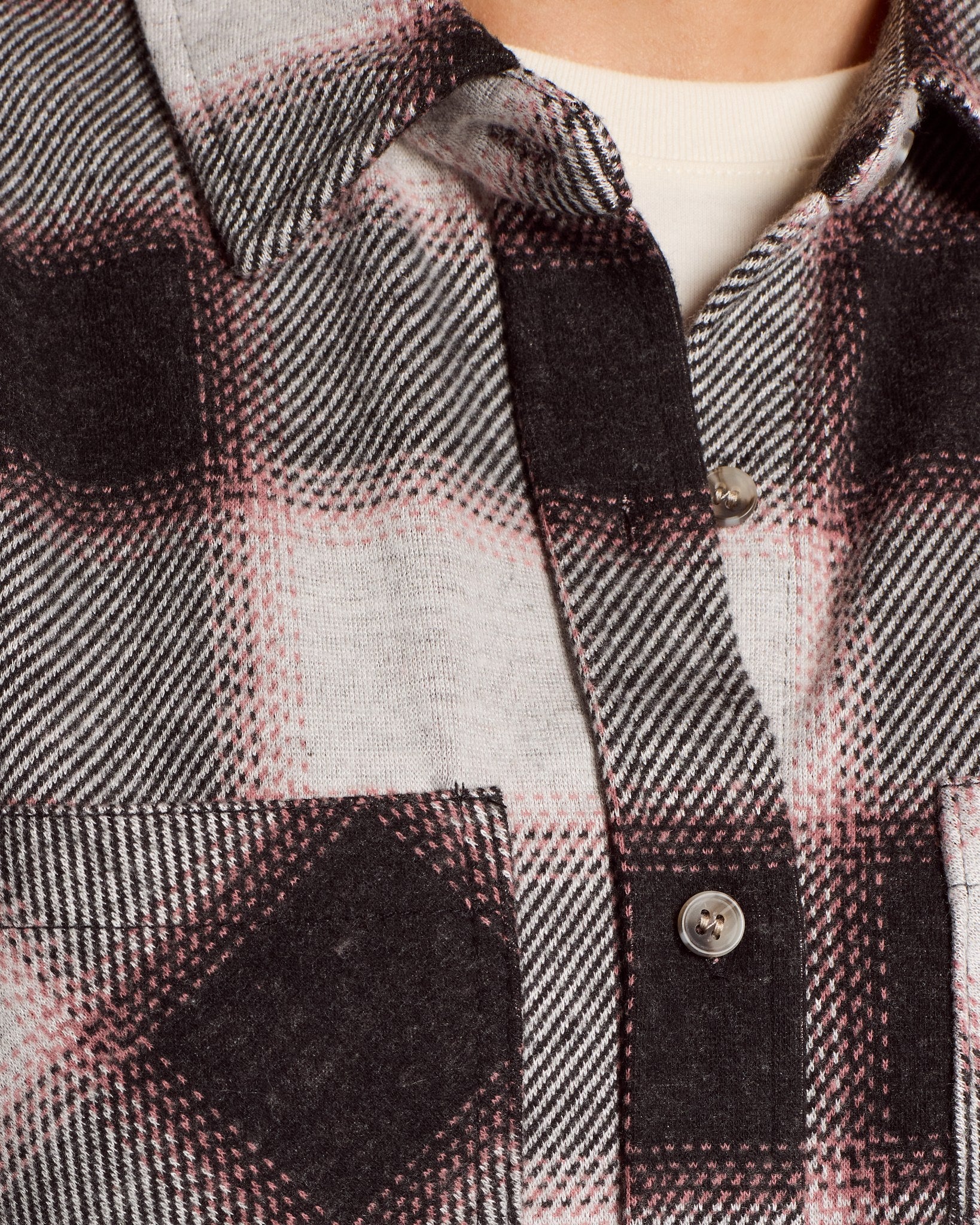 White Rose Plaid $|& Thread & Supply Saja Shirt - SOF Full Front