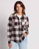 White Rose Plaid $|& Thread & Supply Saja Shirt - SOF Front