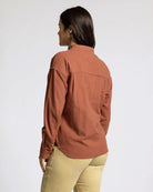 Mahogany Tonal $|& Thread & Supply Vermont Shirt - Hanger Side