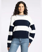 Navy Combo $|& Thread & Supply Tabitha Sweater - VOF Detail