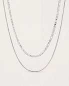 Silver $|& Luv AJ The Cecilia Chain Necklace - Hanger Detail
