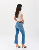 Wide Awake Vintage $|& Daze Denim Shy Girl High Rise Crop Flare - Hanger Side
