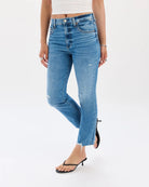 Wide Awake Vintage $|& Daze Denim Shy Girl High Rise Crop Flare - VOF Detail