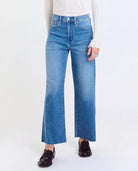 Wavy $|& Daze Denim Pleaser Wide Leg Ankle Jeans - Hanger Back