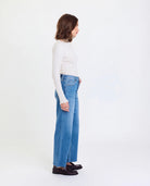 Wavy $|& Daze Denim Pleaser Wide Leg Ankle Jeans - Hanger Front