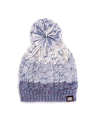Blue $|& MUK LUKS Colorblock Stripe Cable Beanie - VOF Detail