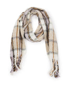 Lavender $|& David & Young Boucle Plaid Scarf - VOF Detail