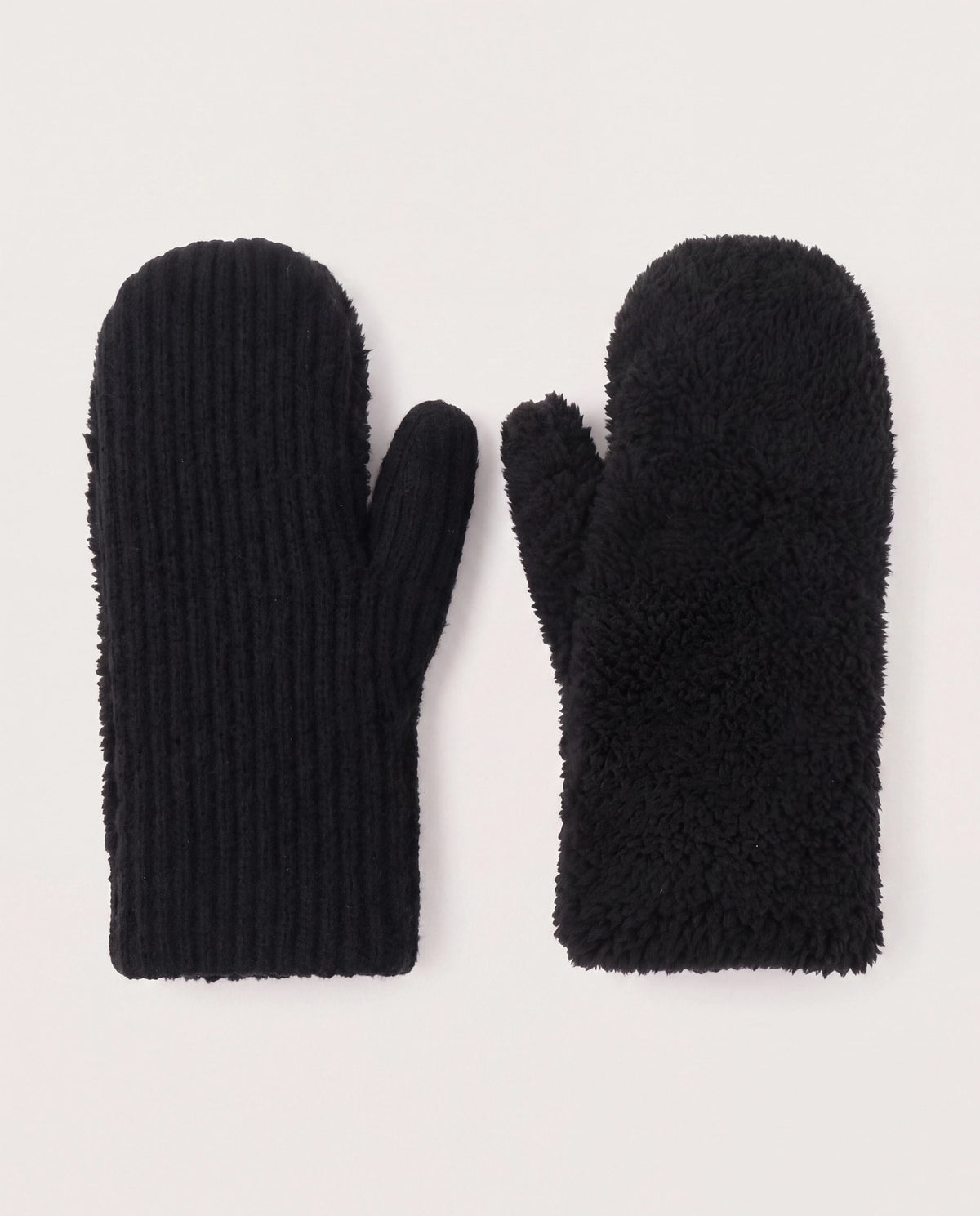 Black $|& David & Young Teddy Mitten - Hanger Detail
