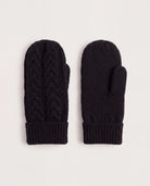 Black $|& David & Young Cable Knit Gloves - Hanger Detail