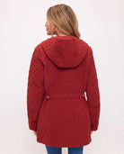 Rust $|& Coalition Corduroy Hooded Coat - Hanger Side