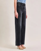 Grey $|& Hidden The Logan High Rise Dad Jeans - Hanger Front
