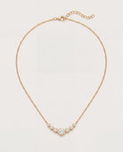 Gold $|& Fame Accessories Elegant Jewel Link Charm Necklace - Hanger Detail