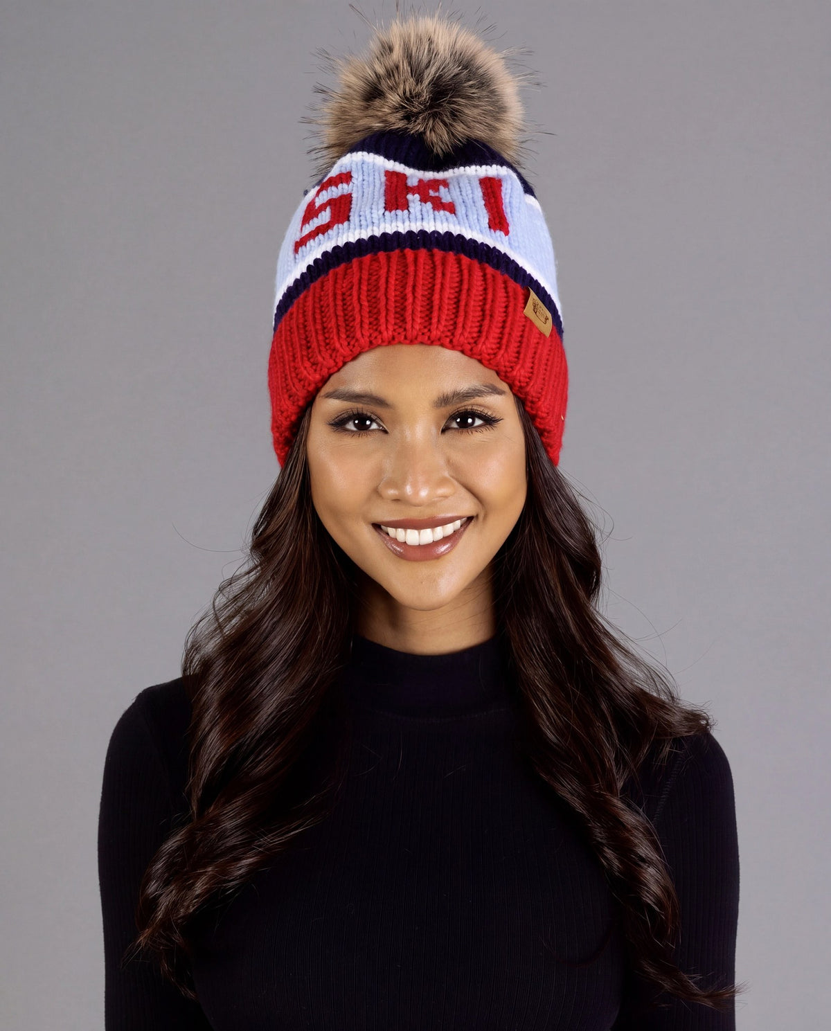 Red Multi $|& Panache Apparel Ski Hat - VOF Detail