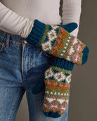 Blue Multi $|& Panache Apparel FairIsle Mittens - VOF Detail
