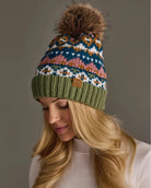 Green Multi $|& Panache Apparel FairIsle Hat - Hanger Front
