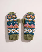 Green Multi $|& Panache Apparel FairIsle Mittens - Hanger Back