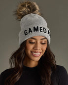 Grey $|& Panache Apparel Gameday Pom Hat - Hanger Front