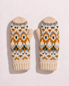 Ivory Multi $|& Panache Apparel FairIsle Mittens - Hanger Detail