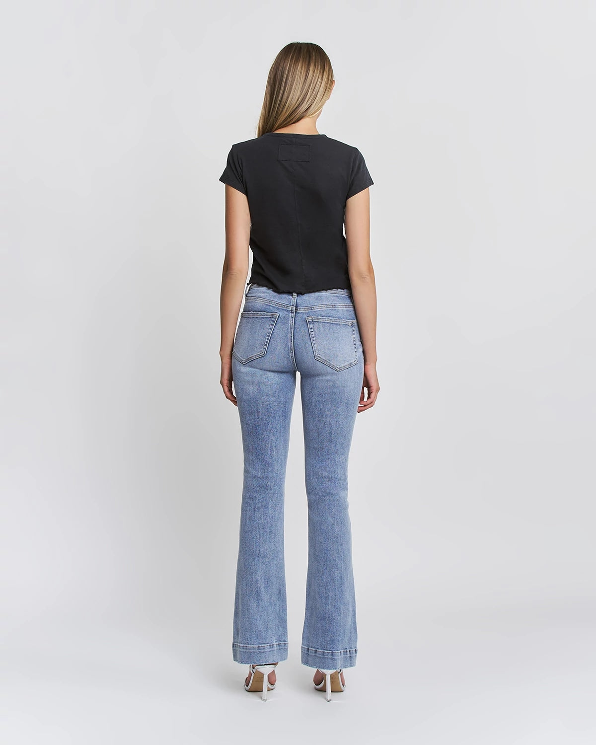 Deep Cove $|& Mica Denim Mid Rise Bootcut Jeans - Hanger Side