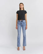 Deep Cove $|& Mica Denim Mid Rise Bootcut Jeans - VOF Detail