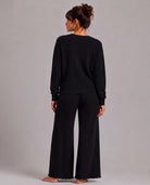 Black Onyx $|& Astrologie Hacci V-neck Top - Hanger Side