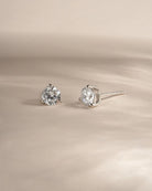 Silver $|& Sami Jewels 5mm Round Solitaire Stud Earrings - VOF Detail