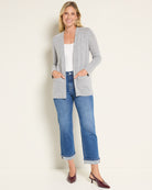 Heather Grey $|& Heimious Cozy Cardigan with Pockets - UGC On Fig